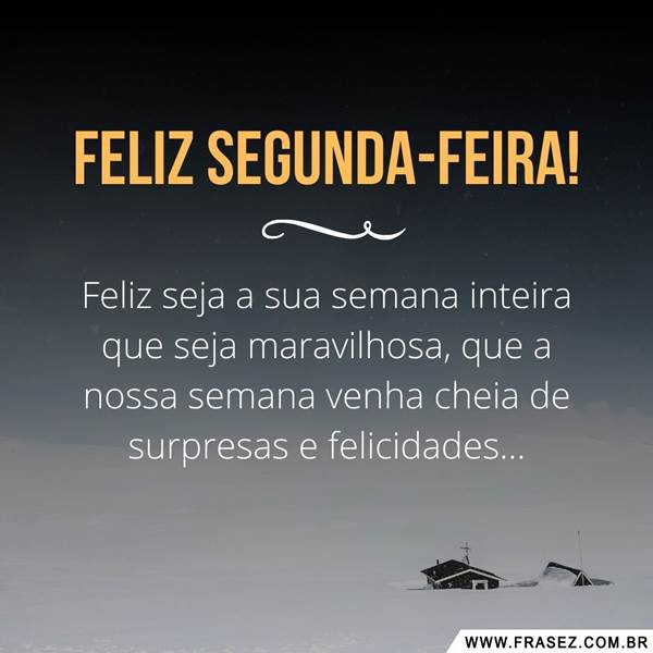 feliz segunda feira