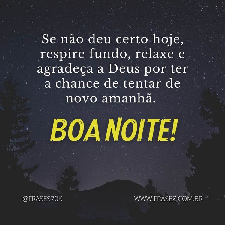 Boa noite de Deus