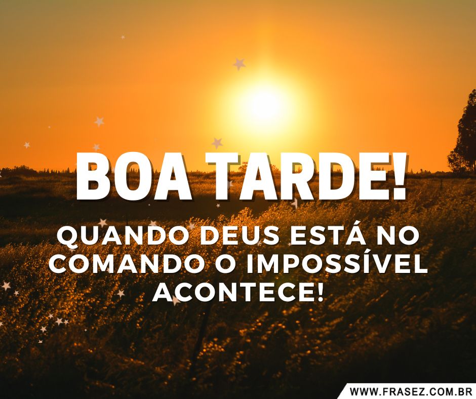 Boa tarde