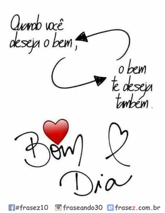 Frase de bom dia