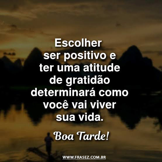 Boa tarde!