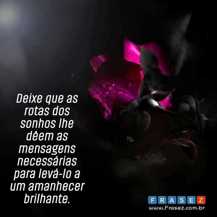 Frase boa noite reflexão