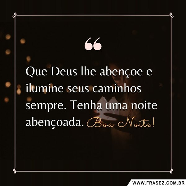 frase boa noite