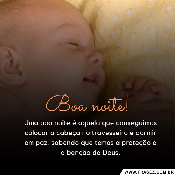 Boa noite Sono abençoado