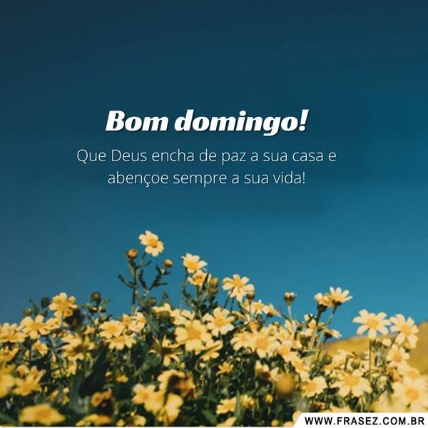 Mensagem de domingo paz